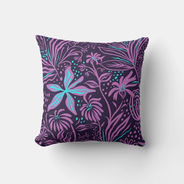 Sierkussen Flower-art purple Cushion (Front)