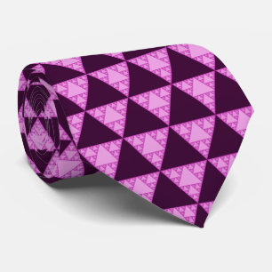 Sierpinski Triangle as a Pink Triangle LGBTQ+ Tie