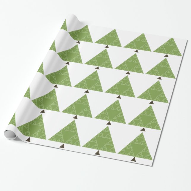Sierpinski Triangle Tree Wrapping Paper (Unrolled)