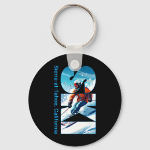 Sierra-at-tahoe Cool Skiing Vacation Ski Outdoor S Key Ring