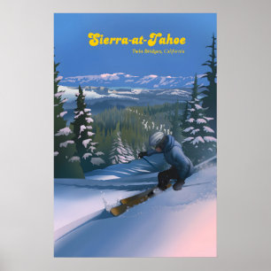 Sierra at Tahoe Ski Resort Travel Poster