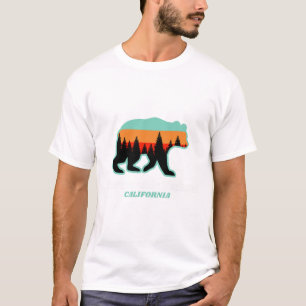Sierra-at-tahoe Skiing Snowboarding California Bea T-Shirt