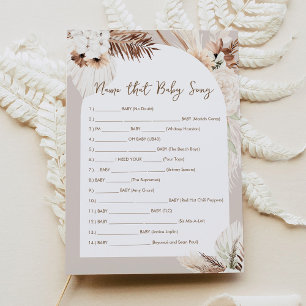 SIERRA Bohemian Name That Baby Song Game Card