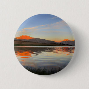 Sierra Crest Sunset - John Muir Trail 6 Cm Round Badge