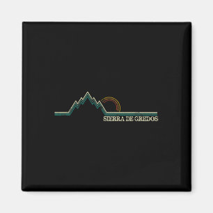 Sierra De Gredos Spain Retro Climbing, Skiing Hiki Magnet