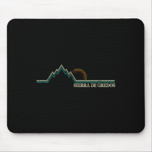 Sierra De Gredos Spain Retro Climbing, Skiing Hiki Mouse Mat