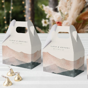 Sierra Dusk Desert Mountain Sunset Wedding Favour Box