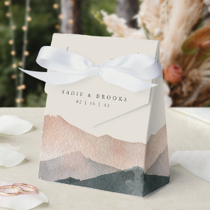 Sierra Dusk Desert Mountain Sunset Wedding Favour Box