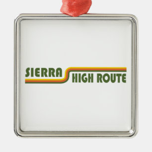Sierra High Route California Metal Tree Decoration