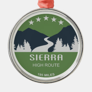 Sierra High Route Metal Tree Decoration