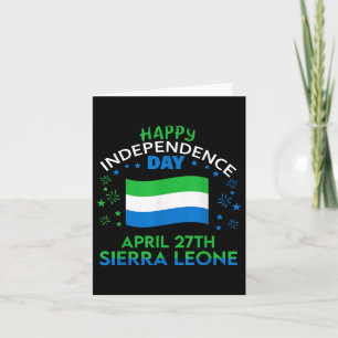 Sierra Leone 64th Independence Day Sierra Leonean Card