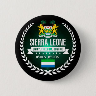 Sierra Leone 6 Cm Round Badge