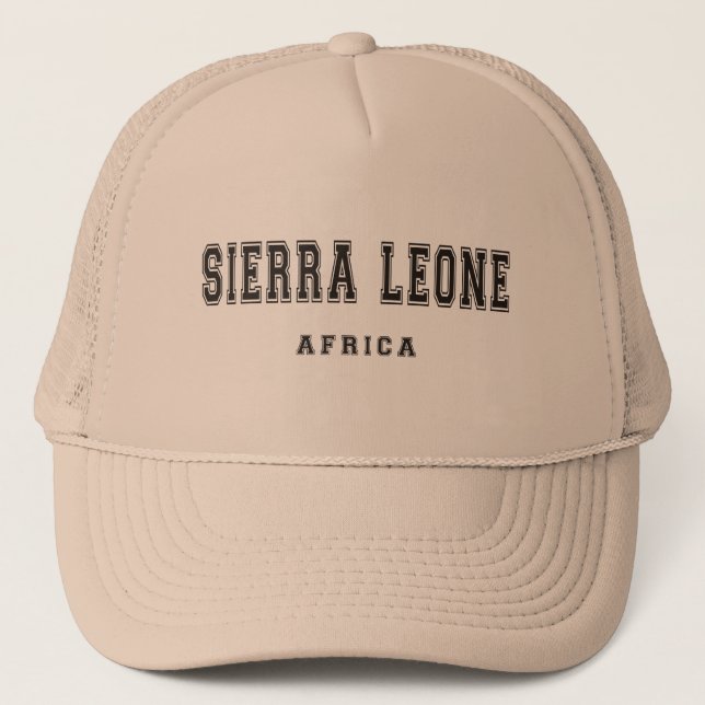 Sierra Leone Africa Trucker Hat (Front)