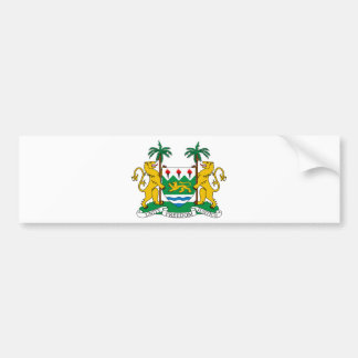Sierra Leone Coat of Arms Bumper Sticker