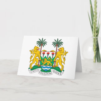 Sierra Leone Coat of Arms Greeting Card