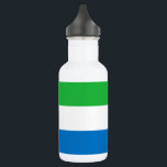 Sierra Leone Flag 532 Ml Water Bottle<br><div class="desc">Patriotic flag of Sierra Leone.</div>