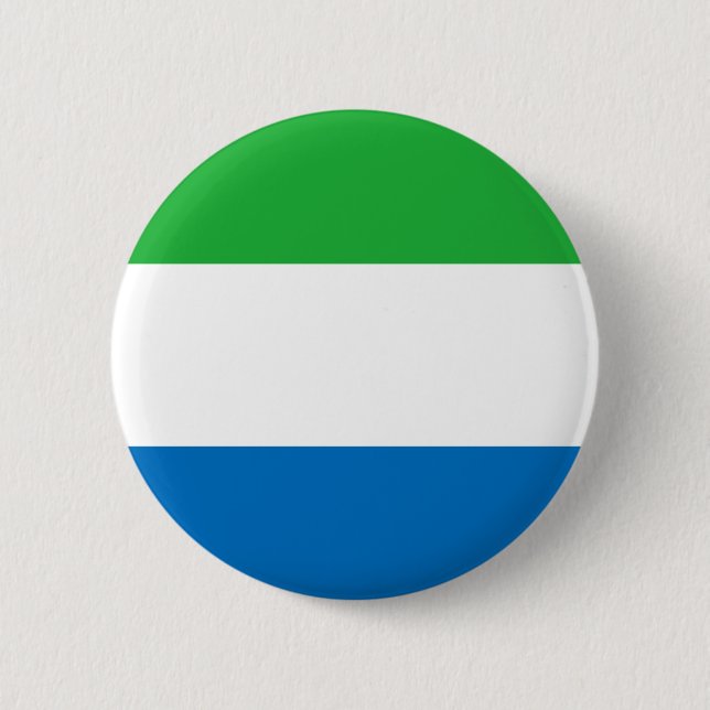 Sierra Leone flag 6 Cm Round Badge (Front)