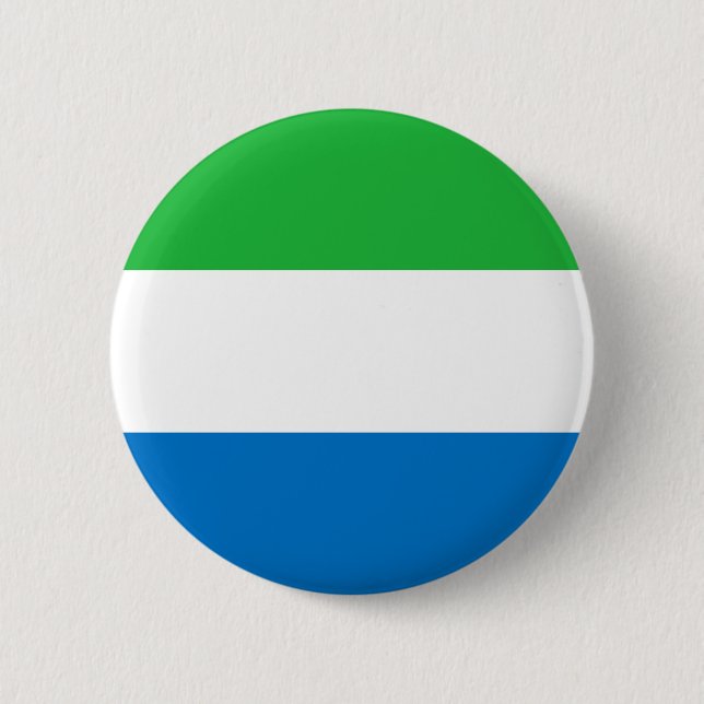 Sierra Leone Flag 6 Cm Round Badge (Front)