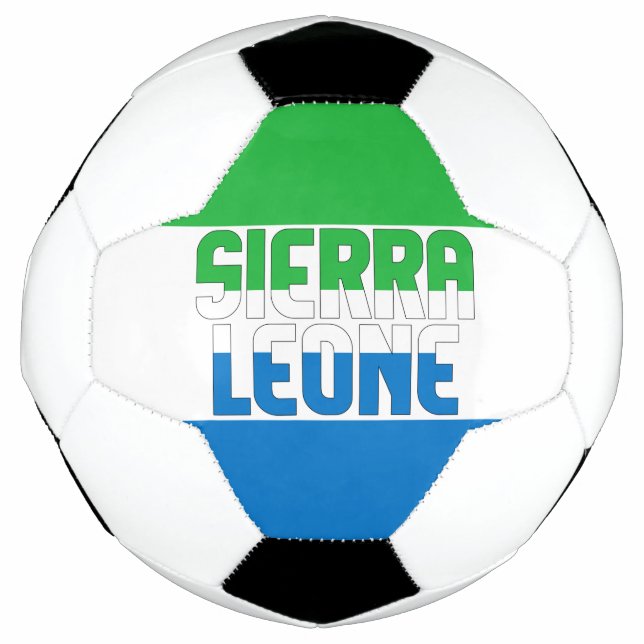 Sierra Leone Flag Adorable Patriotic Football (Front)