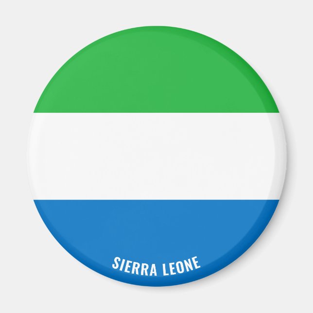Sierra Leone Flag Charming Patriotic Magnet (Front)