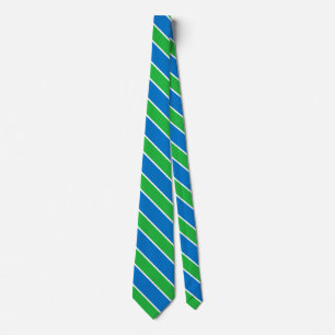 Sierra Leone Flag Elegant Patriotic Neck Tie