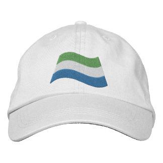 Sierra Leone Flag Embroidered Hat