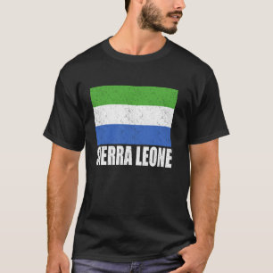 Sierra Leone Flag Grunge Vintage Souvenir Sierra L T-Shirt