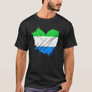 Sierra Leone Flag I love DNA Sierra Leoner T-Shirt