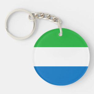Sierra Leone Flag Key Ring