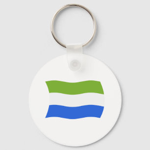 Sierra Leone Flag Keychain