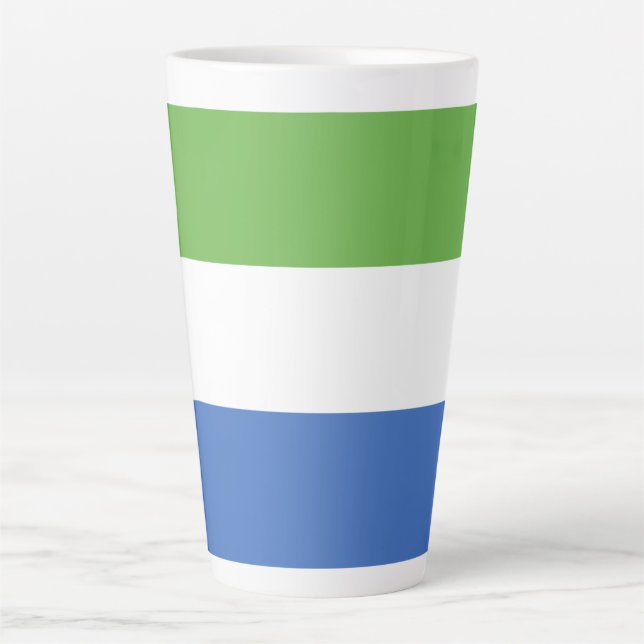 Sierra Leone flag Latte Mug (Front)