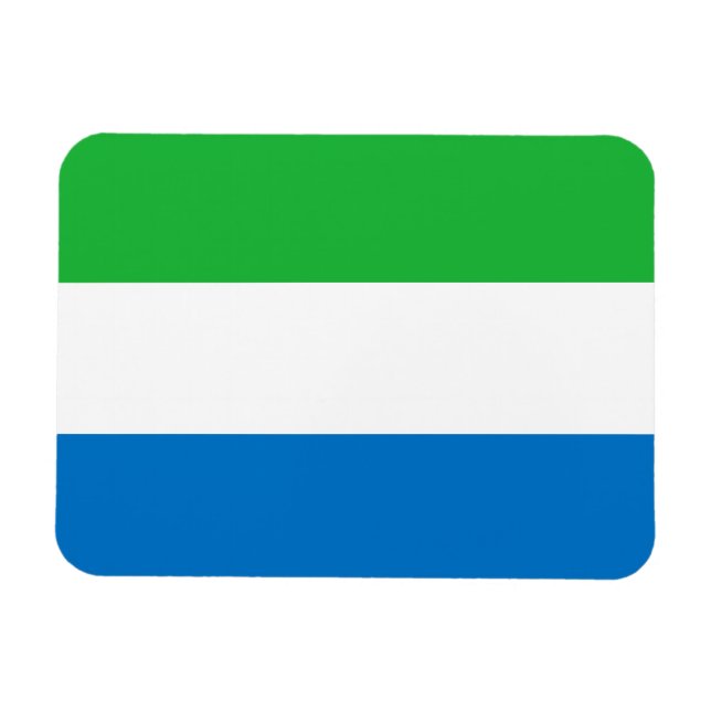 Sierra Leone Flag Magnet (Horizontal)