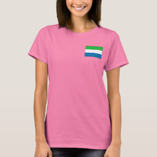 Sierra Leone Flag + Map T-Shirt