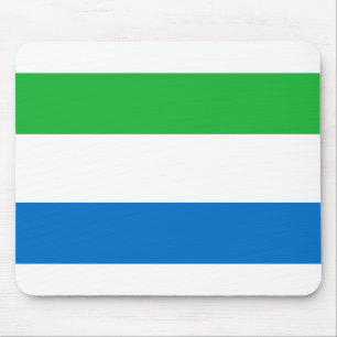 Sierra Leone Flag Mouse Mat