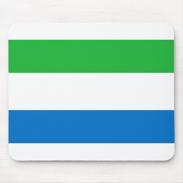 Sierra Leone Flag Mouse Mat (Front)