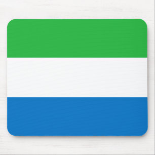 Sierra Leone Flag Mouse Mat