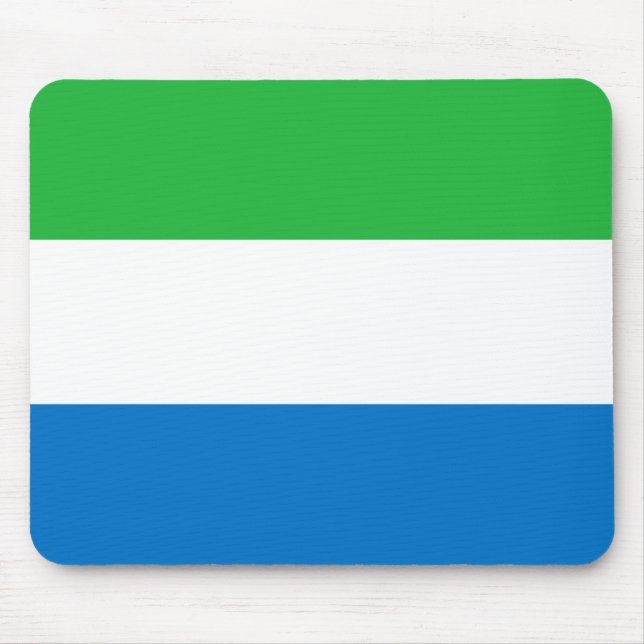Sierra Leone Flag Mouse Mat (Front)
