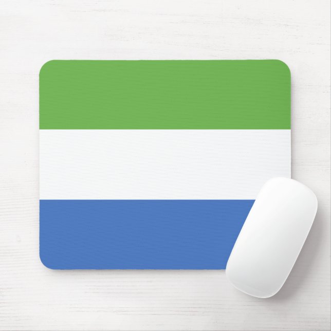 Sierra Leone flag Mouse Mat (With Mouse)