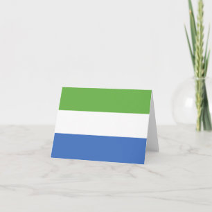 Sierra Leone flag Note Card