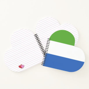 Sierra Leone flag Notebook