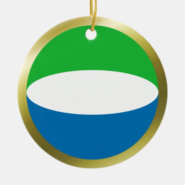 Sierra Leone Flag Ornament (Front)