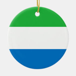 Sierra Leone Flag Ornament