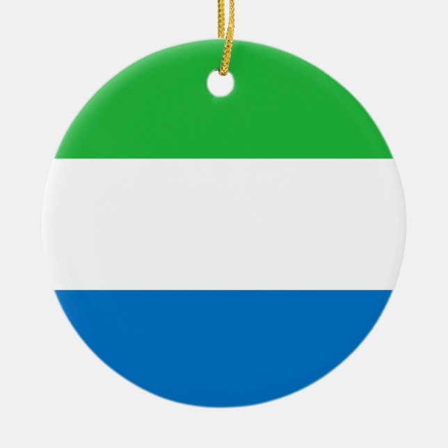 Sierra Leone Flag Ornament (Front)