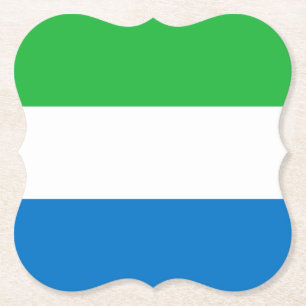 Sierra Leone Flag Paper Coaster
