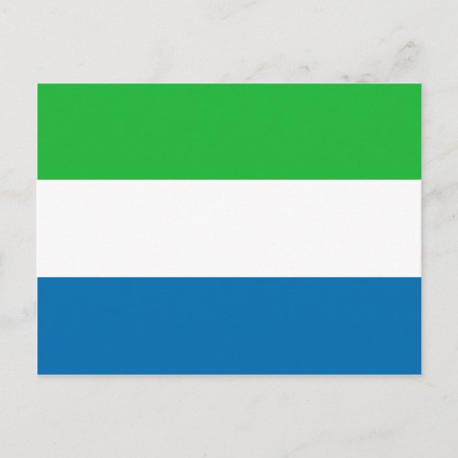 Sierra Leone Flag Postcard (Front)