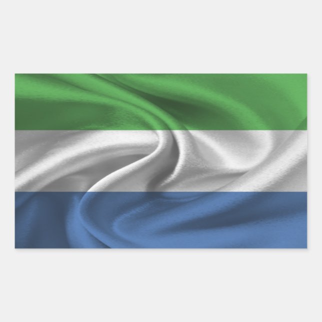Sierra Leone Flag Rectangular Sticker (Front)