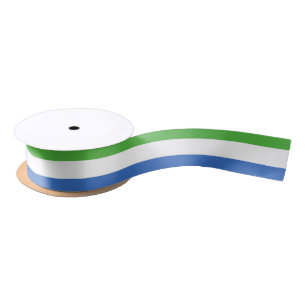 Sierra Leone Flag Satin Ribbon