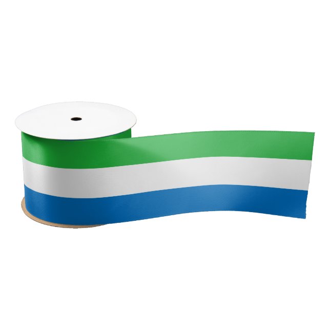 Sierra Leone Flag Satin Ribbon (Spool)
