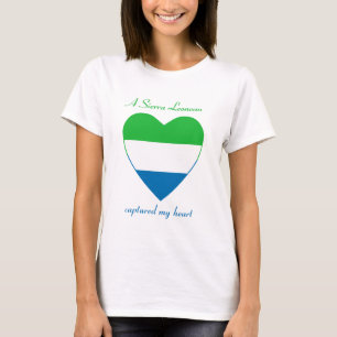 Sierra Leone Flag Sweetheart T-Shirt