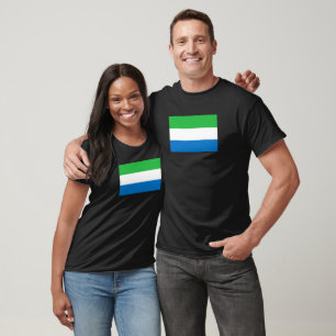 Sierra Leone flag T-Shirt, Patriotic  T-Shirt